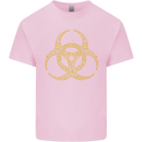 Digital Biohazard Gaming Gamer Zombie Mens Cotton T-Shirt Tee Top Light Pink