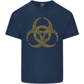 Digital Biohazard Gaming Gamer Zombie Mens Cotton T-Shirt Tee Top Navy Blue