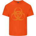 Digital Biohazard Gaming Gamer Zombie Mens Cotton T-Shirt Tee Top Orange