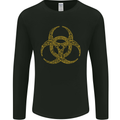 Digital Biohazard Gaming Gamer Zombie Mens Long Sleeve T-Shirt Black