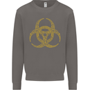 Digital Biohazard Gaming Gamer Zombie Mens Sweatshirt Jumper Charcoal