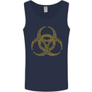 Digital Biohazard Gaming Gamer Zombie Mens Vest Tank Top Navy Blue