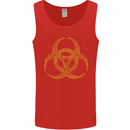 Digital Biohazard Gaming Gamer Zombie Mens Vest Tank Top Red