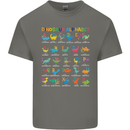 Dinosaur Alphabet T-Rex Funny Kids T-Shirt Childrens Charcoal