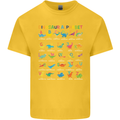 Dinosaur Alphabet T-Rex Funny Kids T-Shirt Childrens Yellow