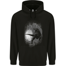 Dinosaur Cave T-Rex Mens Hoodie Black