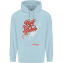 Dirt Rider Motocross MotoX Bike Motosports Childrens Kids Hoodie Light Blue