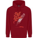 Dirt Rider Motocross MotoX Bike Motosports Childrens Kids Hoodie Red