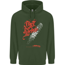 Dirt Rider Motocross MotoX Bike Motosports Mens 80% Cotton Hoodie Forest Green
