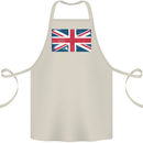 Distressed Union Jack Flag Great Britain Cotton Apron 100% Organic Natural