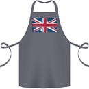 Distressed Union Jack Flag Great Britain Cotton Apron 100% Organic Steel