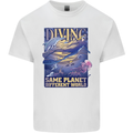 Diver Same Planet Different World Mens Cotton T-Shirt Tee Top White