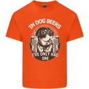 Dog Beers Ive Only Had 2 Funny Beer Alcohol Mens Cotton T-Shirt Tee Top Orange