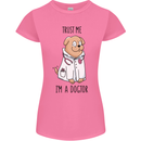 Dog Trust Me I'm a Dogctor Doctor Vet Funny Womens Petite Cut T-Shirt Azalea