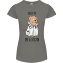 Dog Trust Me I'm a Dogctor Doctor Vet Funny Womens Petite Cut T-Shirt Charcoal
