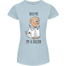 Dog Trust Me I'm a Dogctor Doctor Vet Funny Womens Petite Cut T-Shirt Light Blue