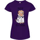 Dog Trust Me I'm a Dogctor Doctor Vet Funny Womens Petite Cut T-Shirt Purple