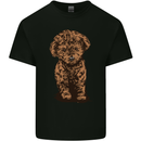 Dogs Cute Labradoodle Puppy Mens Cotton T-Shirt Tee Top Black