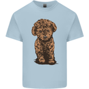 Dogs Cute Labradoodle Puppy Mens Cotton T-Shirt Tee Top Light Blue
