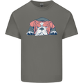 Dogs English Bulldog Mens Cotton T-Shirt Tee Top Charcoal