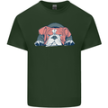 Dogs English Bulldog Mens Cotton T-Shirt Tee Top Forest Green