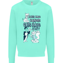 Dogs Have Owners Cats Have Staff Funny Mens Sweatshirt Jumper Peppermint