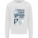 Dogs Have Owners Cats Have Staff Funny Mens Sweatshirt Jumper White