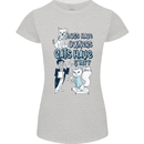 Dogs Have Owners Cats Have Staff Funny Womens Petite Cut T-Shirt Sports Grey
