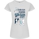 Dogs Have Owners Cats Have Staff Funny Womens Petite Cut T-Shirt White