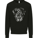 Dogs Rottweiler with Eye Patch Mens Sweatshirt Jumper Black