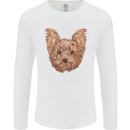 Dogs Smiling Yorkshire Terrier Mens Long Sleeve T-Shirt White