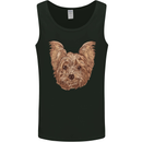 Dogs Smiling Yorkshire Terrier Mens Vest Tank Top Black
