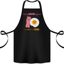 Don't Go Bacon My Heart Cotton Apron 100% Organic Black