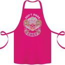 Don't Mess With the Chef Cooking Skull Cotton Apron 100% Organic Pink