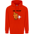 Donald Trump Fart Farting Flatulence Funny Childrens Kids Hoodie Bright Red