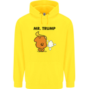 Donald Trump Fart Farting Flatulence Funny Childrens Kids Hoodie Yellow