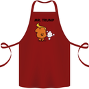 Donald Trump Fart Farting Flatulence Funny Cotton Apron 100% Organic Maroon