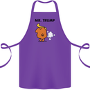 Donald Trump Fart Farting Flatulence Funny Cotton Apron 100% Organic Purple
