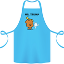 Donald Trump Fart Farting Flatulence Funny Cotton Apron 100% Organic Turquoise