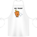 Donald Trump Fart Farting Flatulence Funny Cotton Apron 100% Organic White