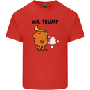 Donald Trump Fart Farting Flatulence Funny Kids T-Shirt Childrens Red