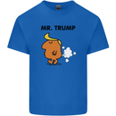 Donald Trump Fart Farting Flatulence Funny Kids T-Shirt Childrens Royal Blue