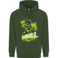 Downhill Mountain Biking My Thrill Cycling Childrens Kids Hoodie Forest Green