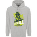 Downhill Mountain Biking My Thrill Cycling Childrens Kids Hoodie Sports Grey