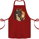 Dragon Dice RPG Role Playing Games Fantasy Cotton Apron 100% Organic Maroon