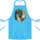Dragon Dice RPG Role Playing Games Fantasy Cotton Apron 100% Organic Turquoise