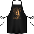 Dragon Warrior Wolf Dragon MMA Samurai Cotton Apron 100% Organic Black