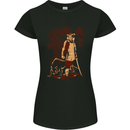 Dragon Warrior Wolf Dragon Samurai MMA Womens Petite Cut T-Shirt Black