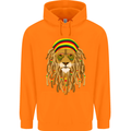 Dreadlock Rasta Lion Jamaica Jamaican Childrens Kids Hoodie Orange