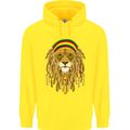 Dreadlock Rasta Lion Jamaica Jamaican Childrens Kids Hoodie Yellow